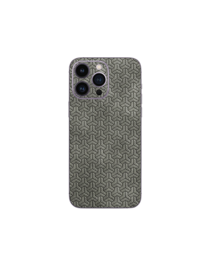 Silver küp örgü süet dokulu premium telefon kaplaması