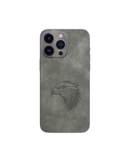Silver kartal süet dokulu premium telefon kaplaması