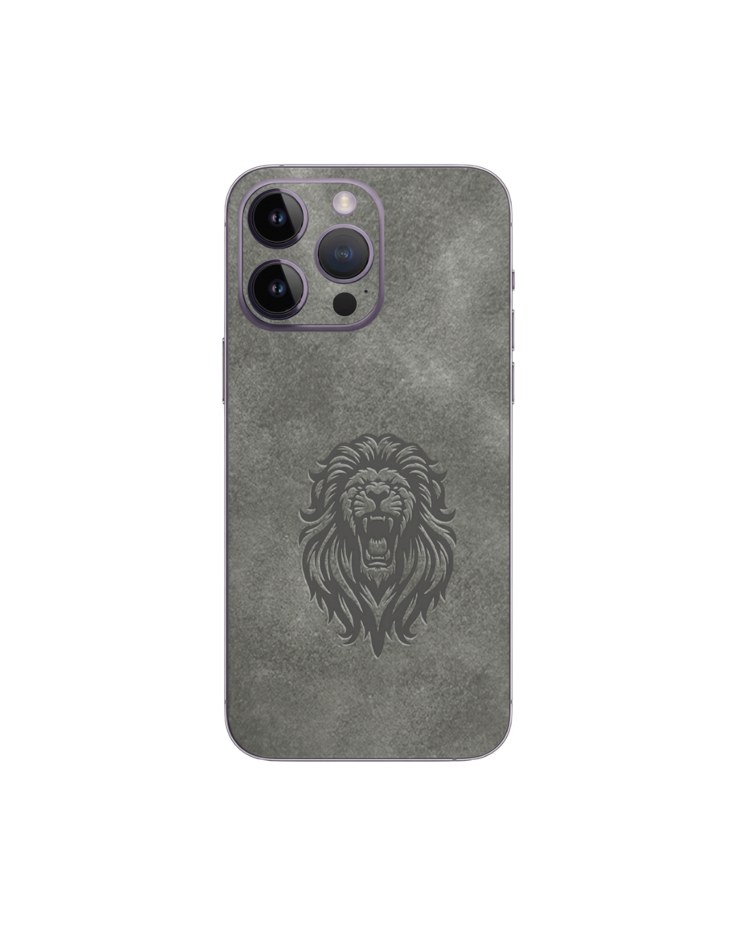 Silver aslan süet dokulu premium telefon kaplaması