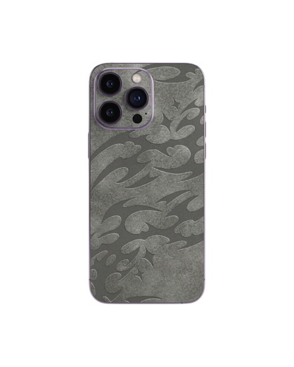 Silver matrix süet dokulu premium telefon kaplaması