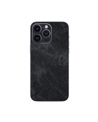 Siyah kadife dokulu premium telefon kaplaması