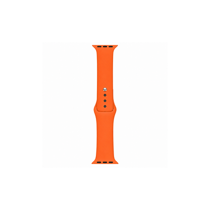 Turuncu Apple Watch silikon kordon