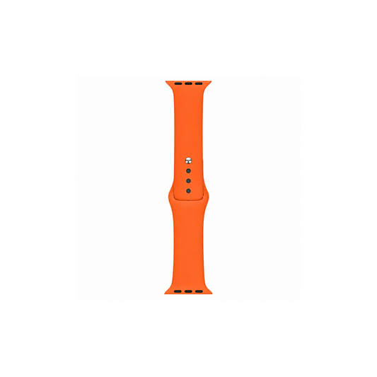 Turuncu Apple Watch silikon kordon