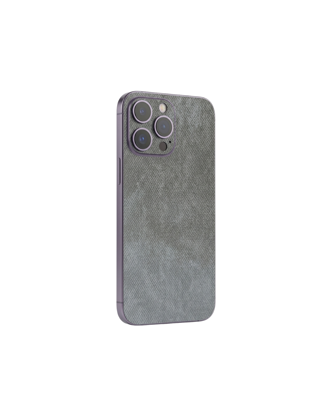 Koyu Gri kadife dokulu premium telefon kaplaması