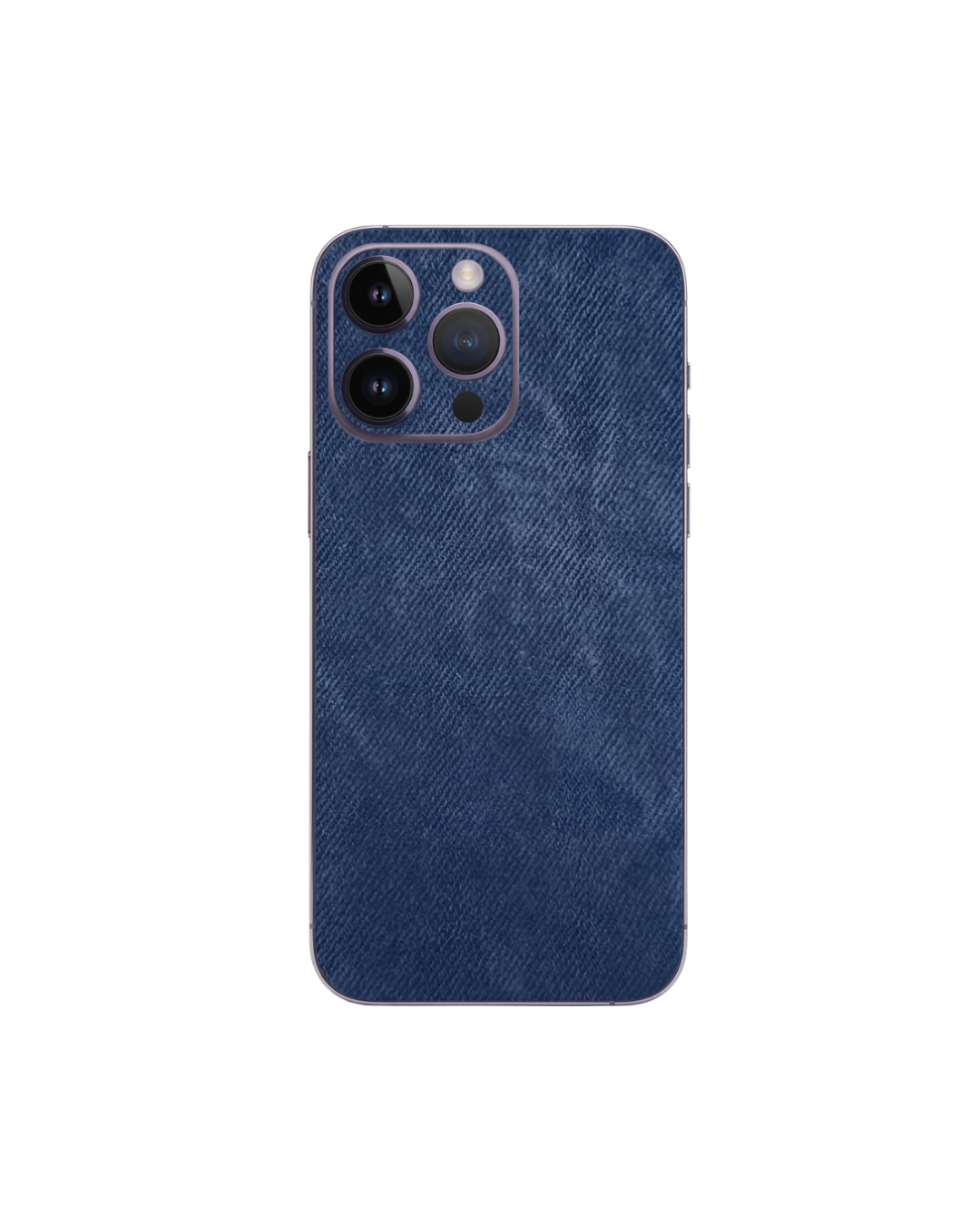 Lacivert kadife dokulu premium telefon kaplaması