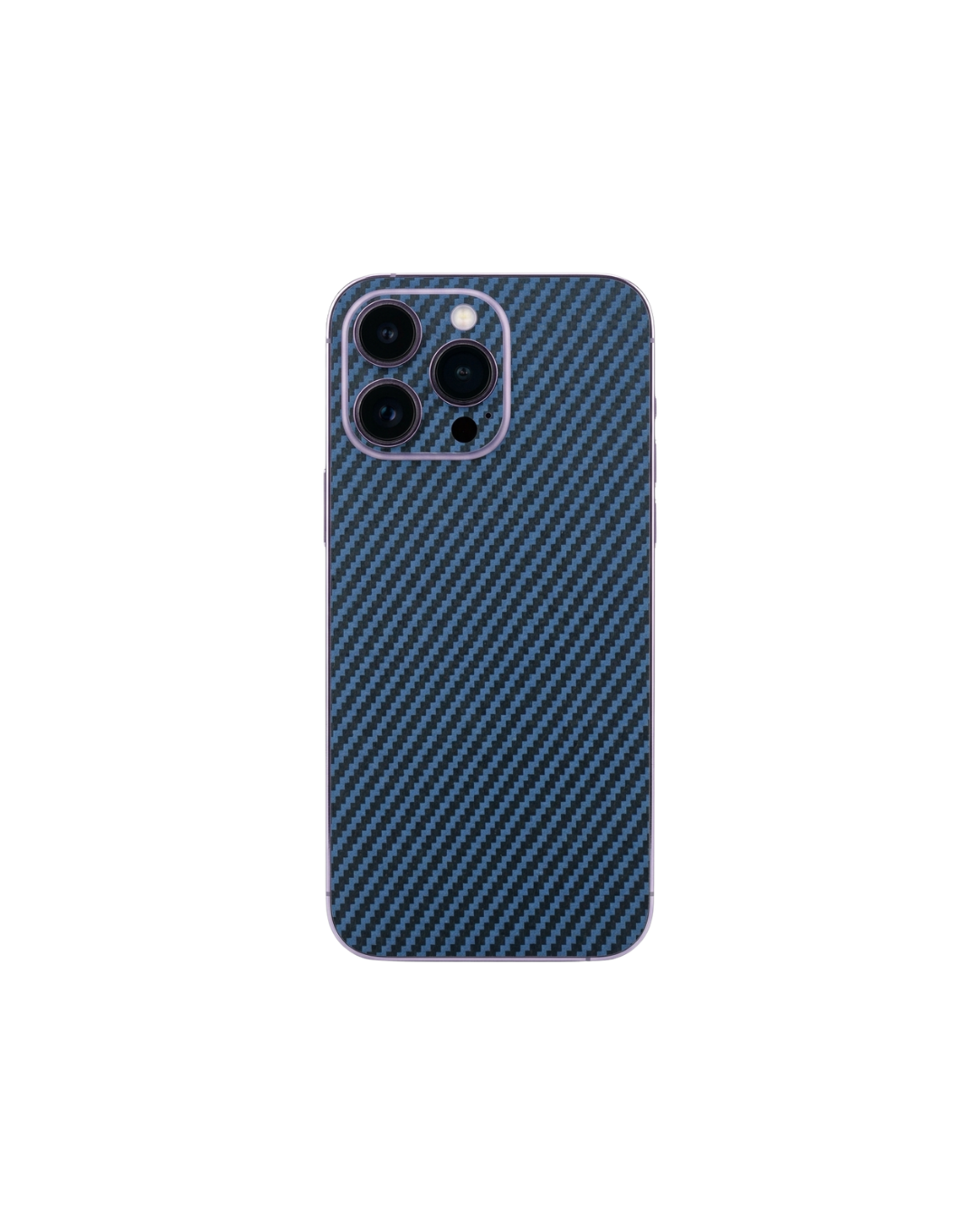 Lacivert karbon dokulu premium telefon kaplaması