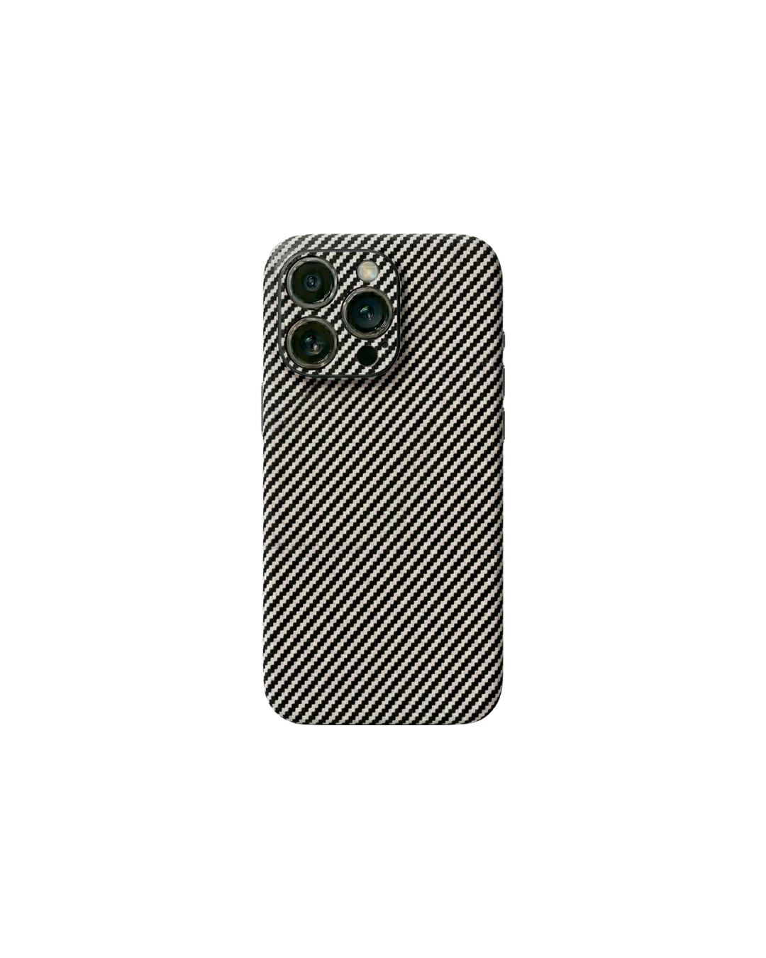 Beyaz karbon dokulu premium telefon kaplaması