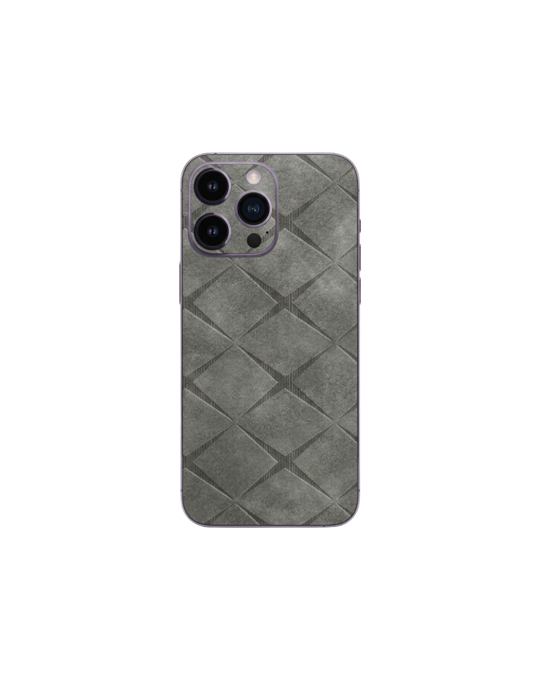 Silver baklava süet dokulu premium telefon kaplaması