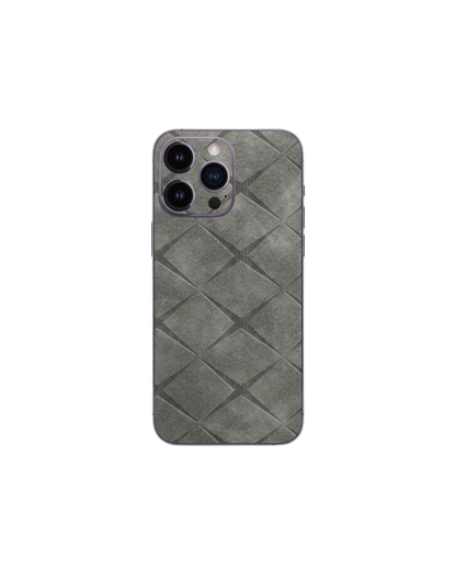 Silver baklava süet dokulu premium telefon kaplaması