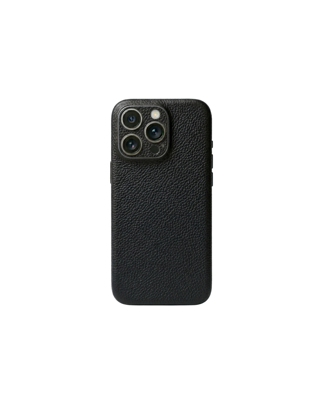 Siyah pütürlü deri dokulu premium telefon kaplaması