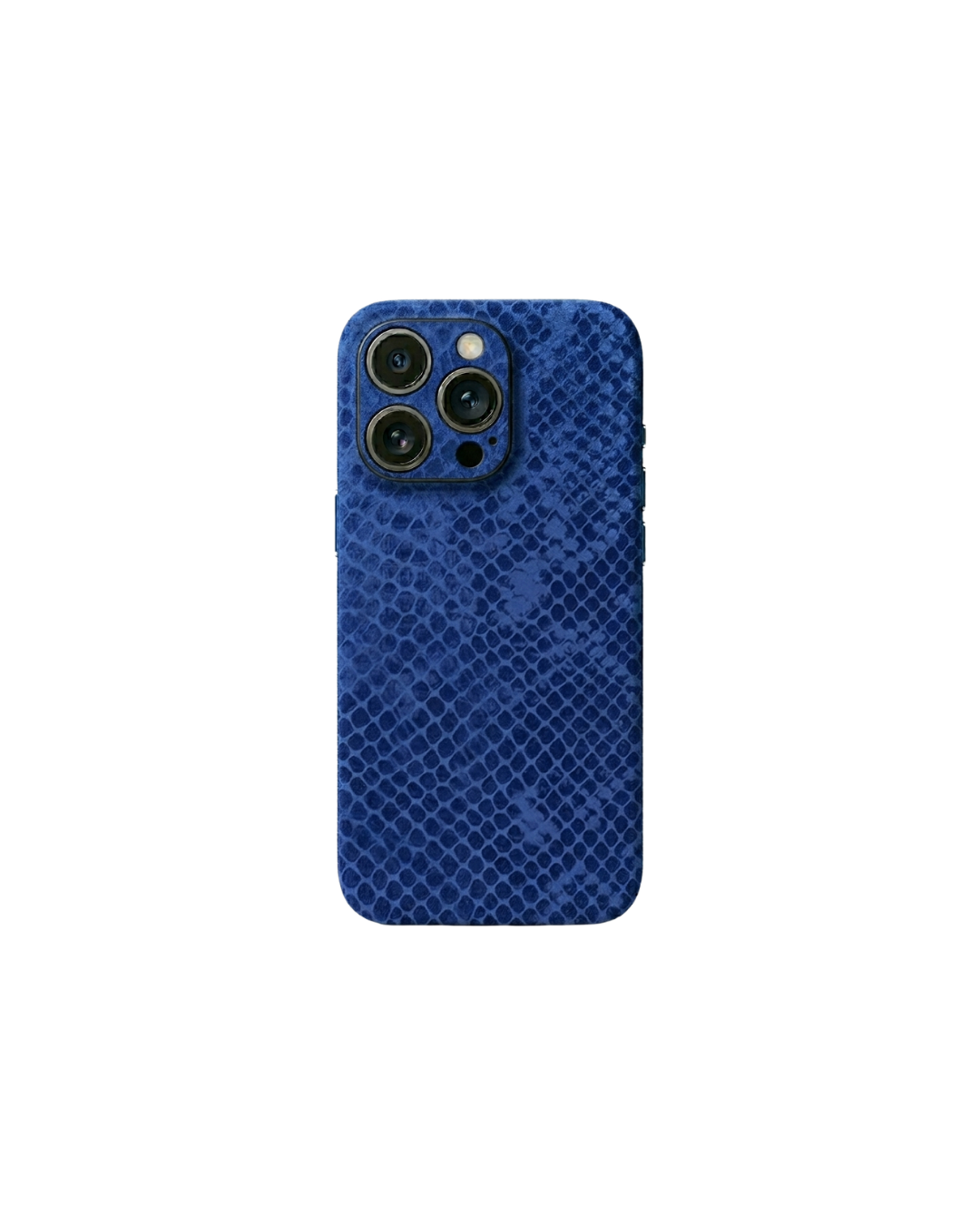 Lacivert arı peteği kadife dokulu premium telefon kaplaması