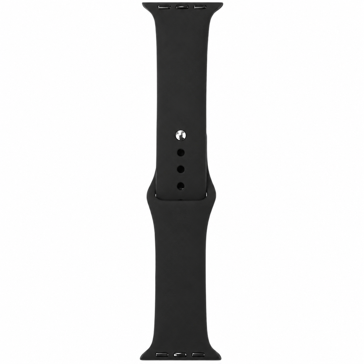 Siyah Apple Watch silikon kordon