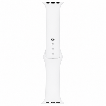 Beyaz Apple Watch silikon kordon