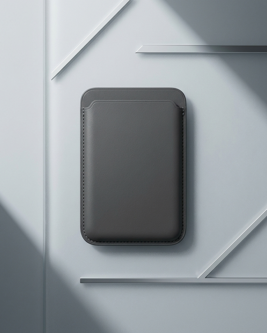 Siyah MagSafe uyumlu telefon kartlığı