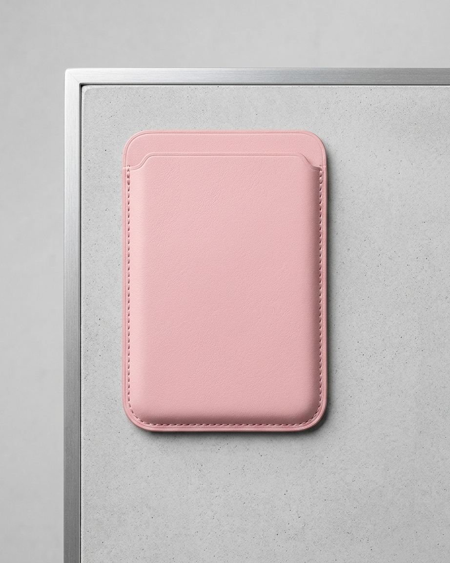 Pembe MagSafe uyumlu telefon kartlığı