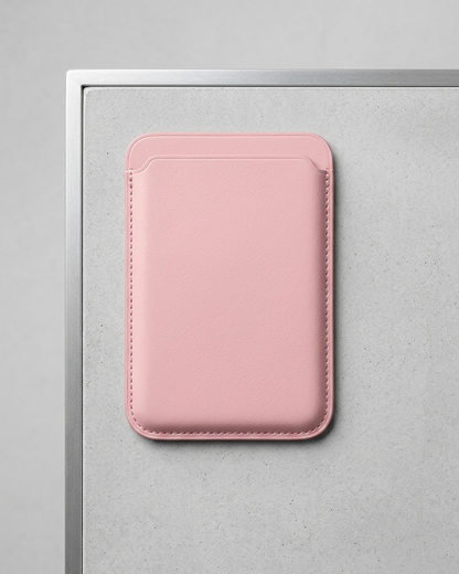 Pembe MagSafe uyumlu telefon kartlığı